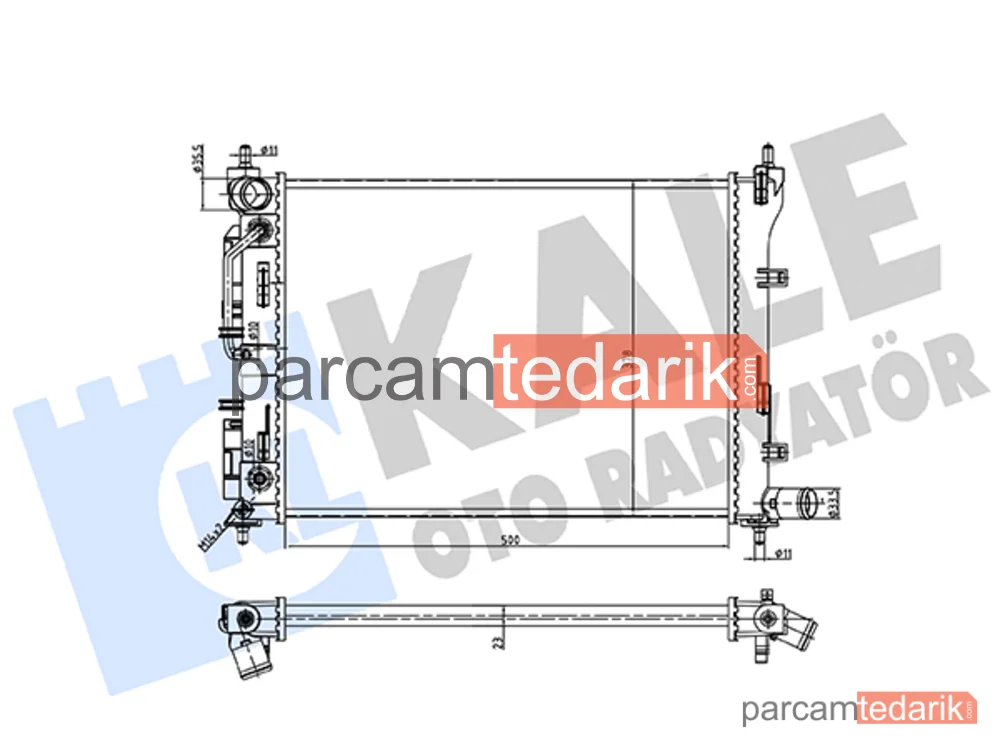 361480 | Su Radyatörü — Hyundai Solaris