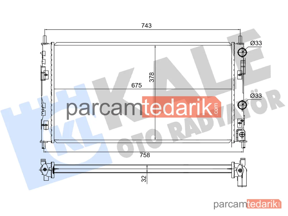 361585 | Su Radyatörü — Chrysler Sebring