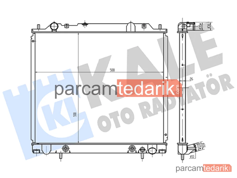 362270 | Su Radyatörü — Mitsubishi L400, Mitsubishi Delica / Space Gear