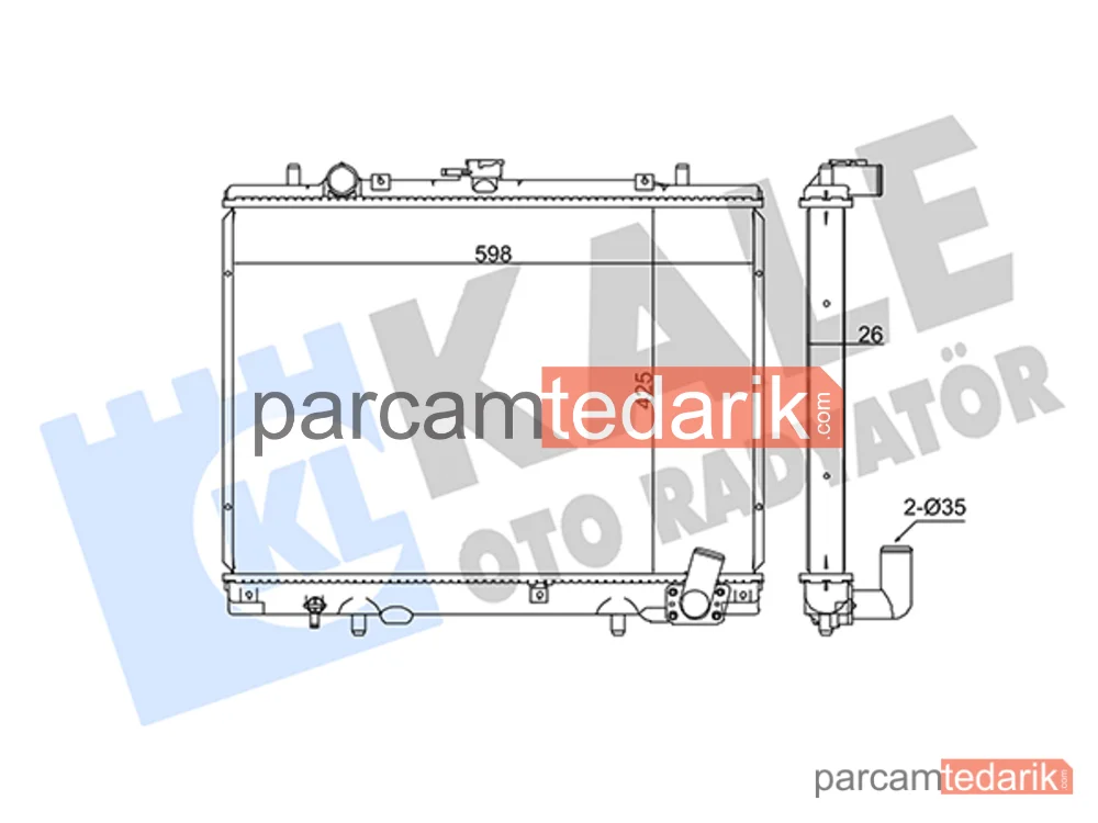 362300 | Su Radyatörü — Mitsubishi L200
