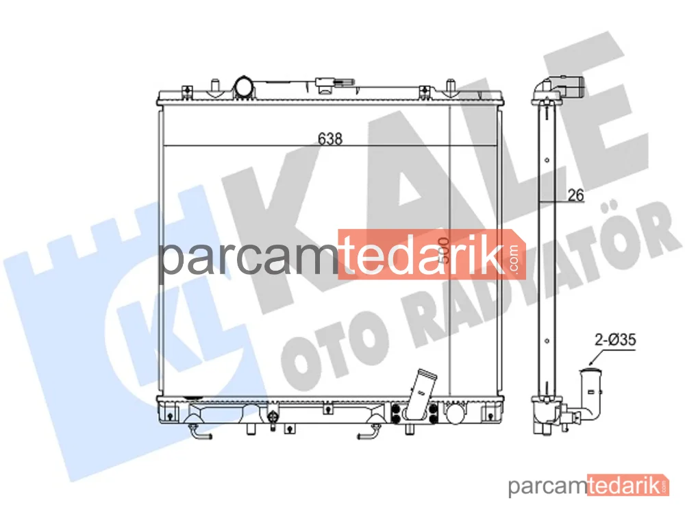 362305 | Su Radyatörü — Mitsubishi Pajero Sport I