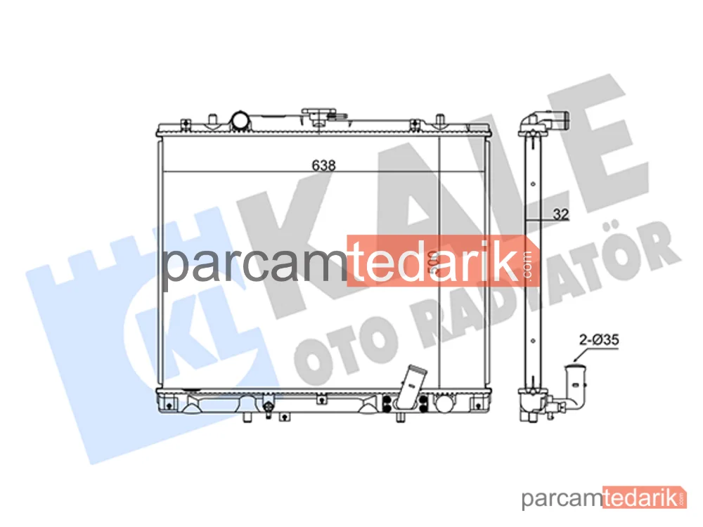 362400 | Su Radyatörü — Mitsubishi L200, Mitsubishi Pajero Sport I