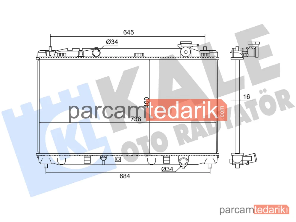 362410 | Su Radyatörü — Toyota Camry