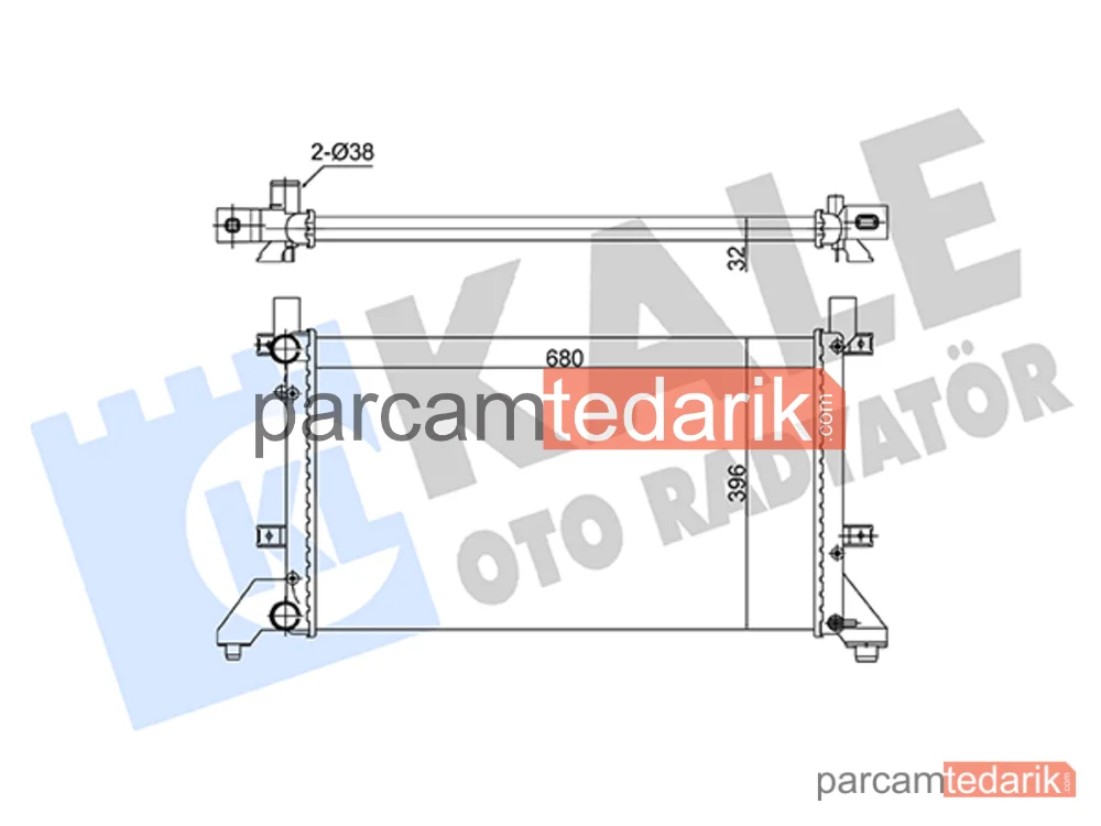 363075 | Su Radyatörü — VW LT 28-46 II, VW LT 28-35 II