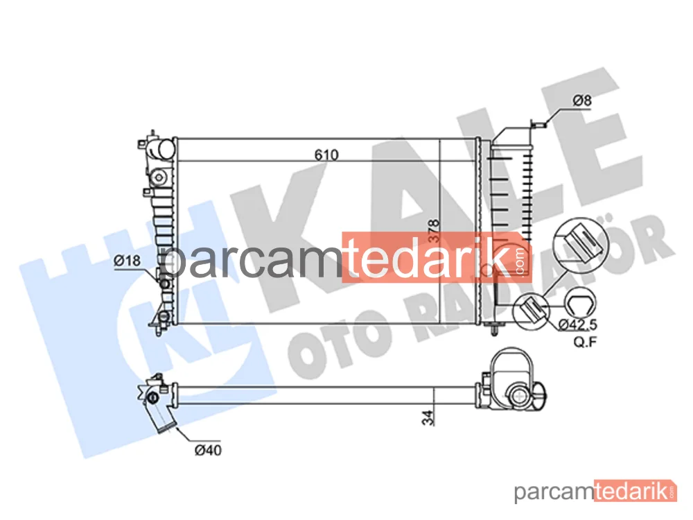 363080 | Su Radyatörü — Citroen Xsara Break, Peugeot 306, Citroen Xsara