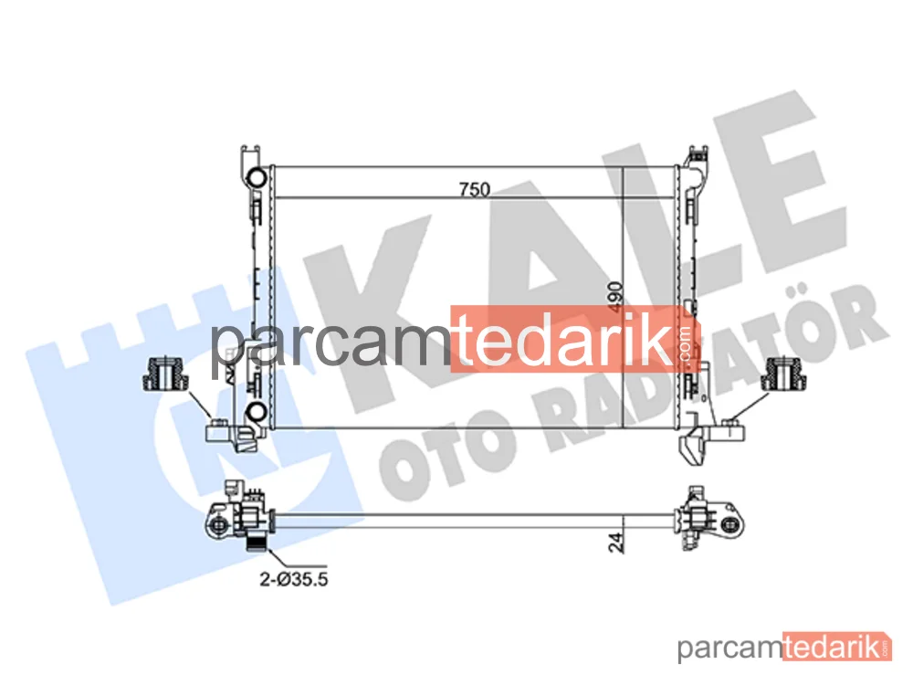 Su Radyatörü — Renault Trafic III, Fiat Talento, Opel Vivaro B - 363085