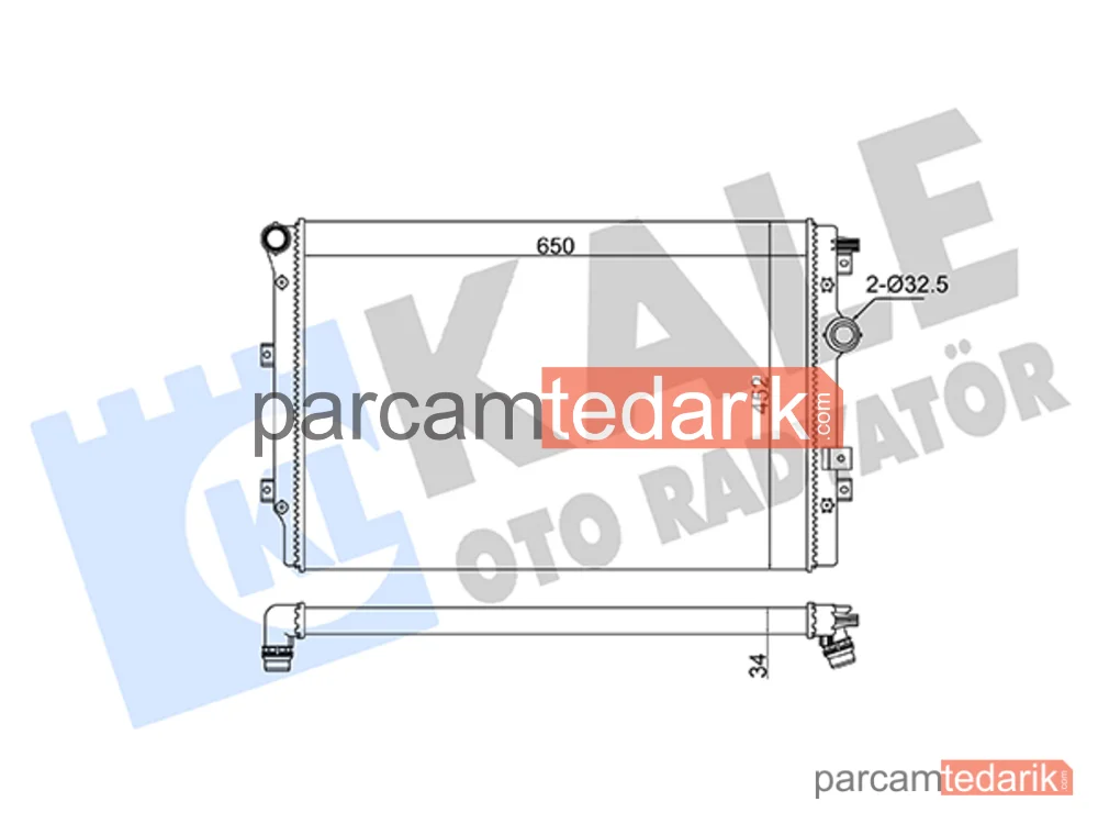 363095 | Su Radyatörü — VW Tiguan, Seat Alhambra, VW Sharan