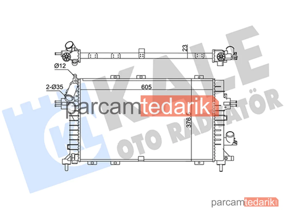 363165 | Su Radyatörü — Opel Astra H, Opel Astra H GTC, Opel Astra H Classic