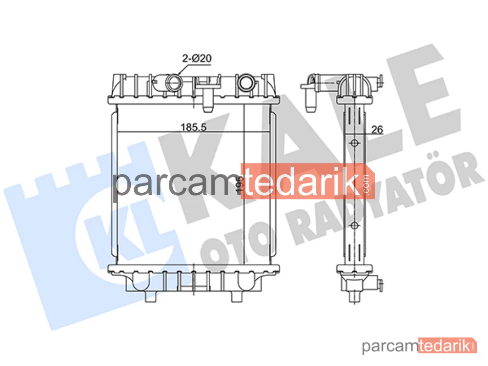 363175 | Su Radyatörü — VW Arteon, VW Passat Alltrack B8 Variant, VW Passat B8