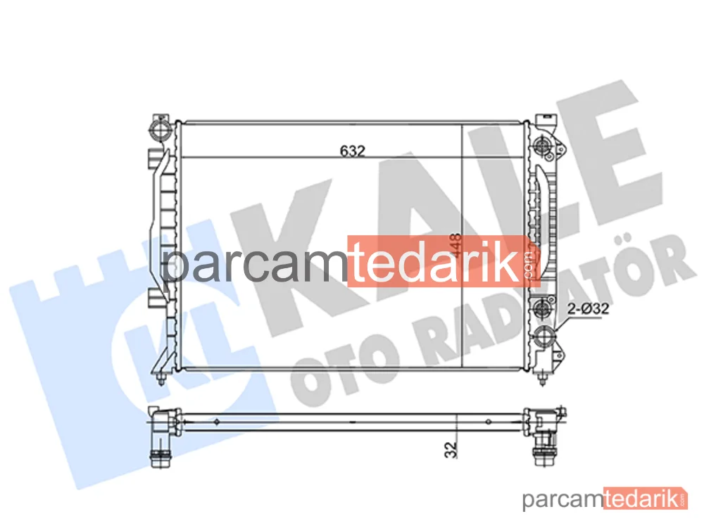 363290 | Su Radyatörü — Audi A6 C5, Audi Allroad C5