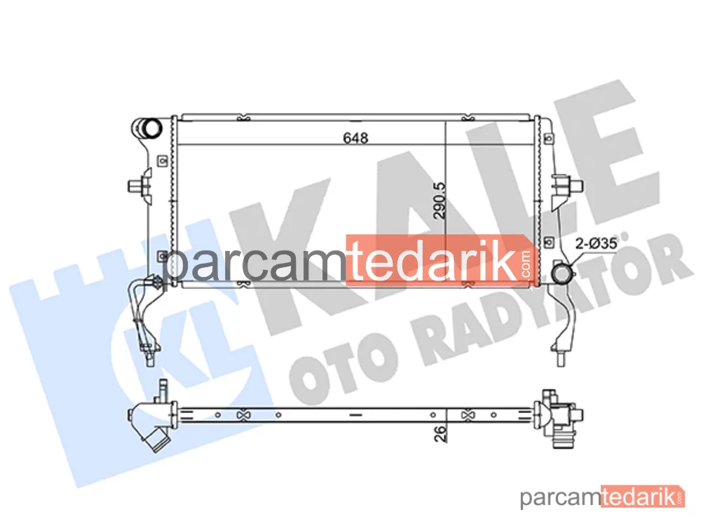 363520 | Su Radyatörü — Hyundai i30, Hyundai Elantra VI, Hyundai i30 Fastback