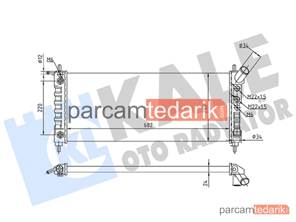 363560 | Su Radyatörü — Chevrolet Corsa