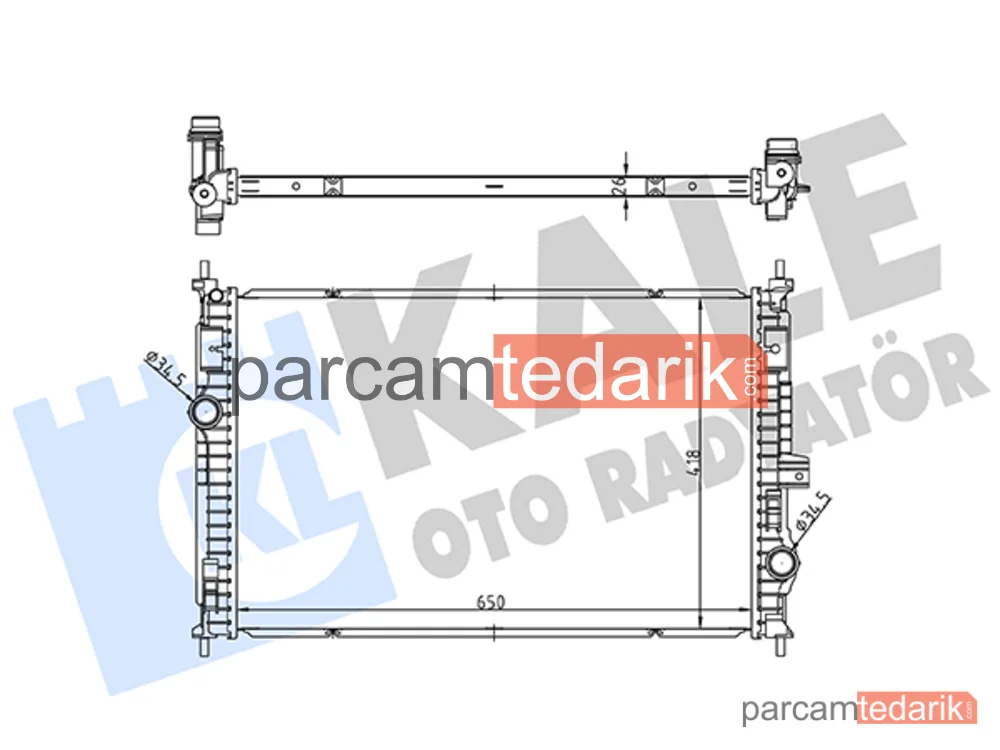363595 | Su Radyatörü — Peugeot 5008 II, Peugeot 508 II, Opel Grandland / Grandland X