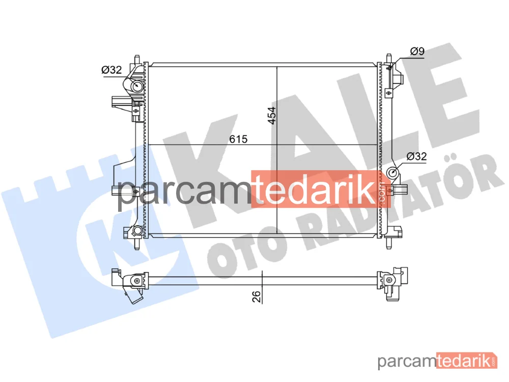 363680 | Su Radyatörü — Chery Omoda 5, Chery Tiggo 7 Plus, Chery Tiggo 8 Plus