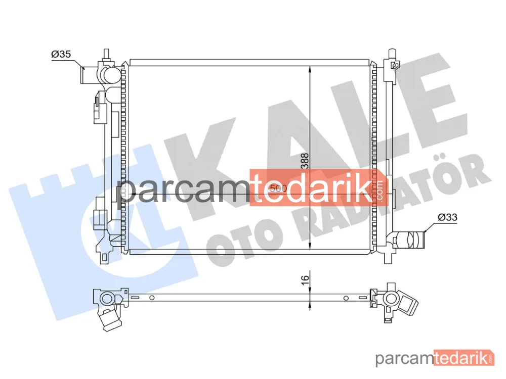 363765 | Su Radyatörü — Kia Rio IV, Kia Stonic