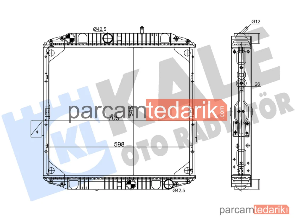 363875 | Su Radyatörü — Mercedes-Benz LK/LN2
