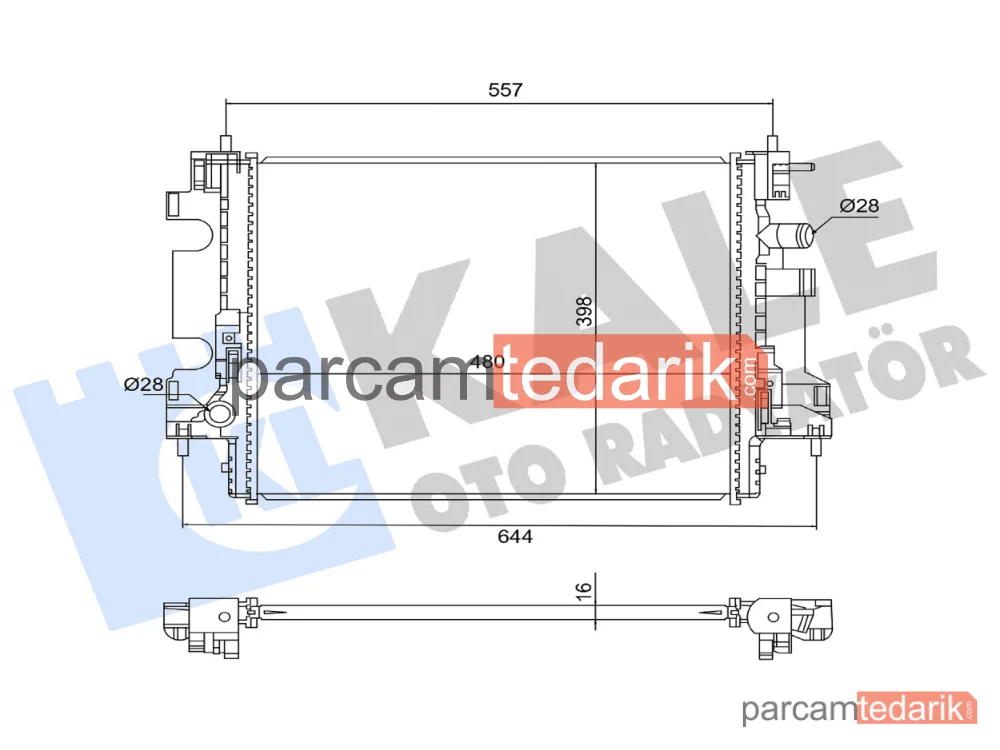 Su Radyatörü — Renault Twingo III, Smart Forfour, Smart Fortwo Coupe - 363925