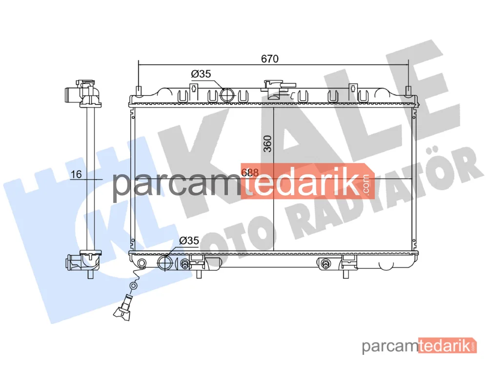 363955 | Su Radyatörü — Nissan Primera