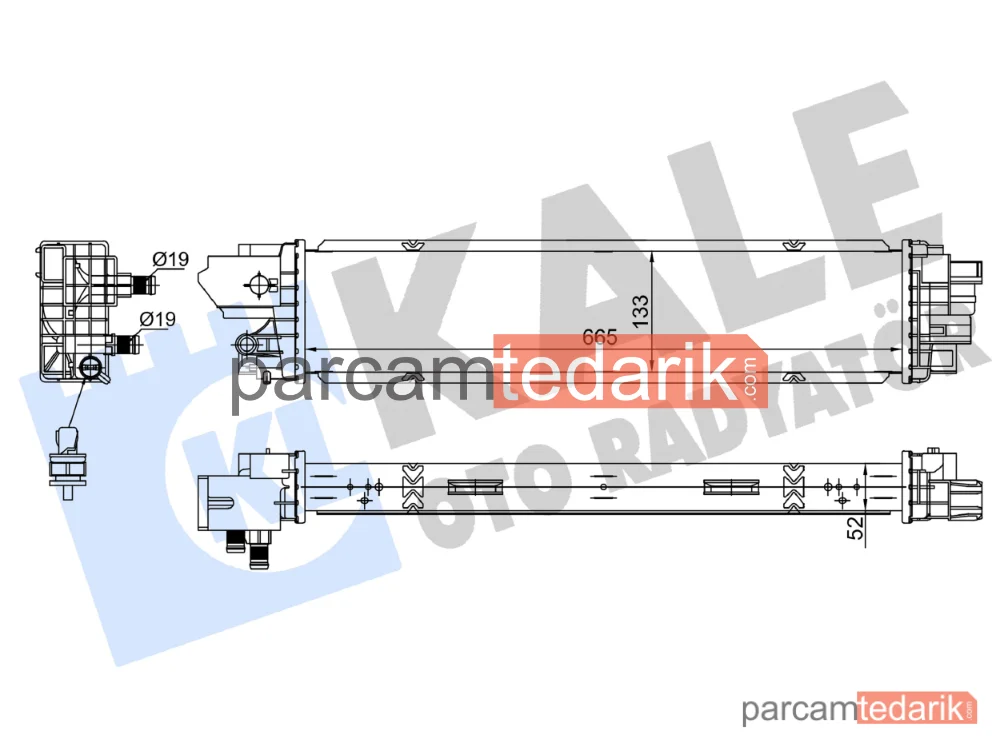 Turbo Radyatörü — Renault Trafic III Minibüs/Otobüs, Renault Trafic III Panelvan/Van, Renault Trafic III Platform şasi - 363990