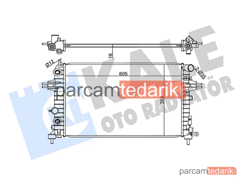 364200 | Su Radyatörü — Opel Astra H, Opel Astra H GTC, Opel Astra H Classic