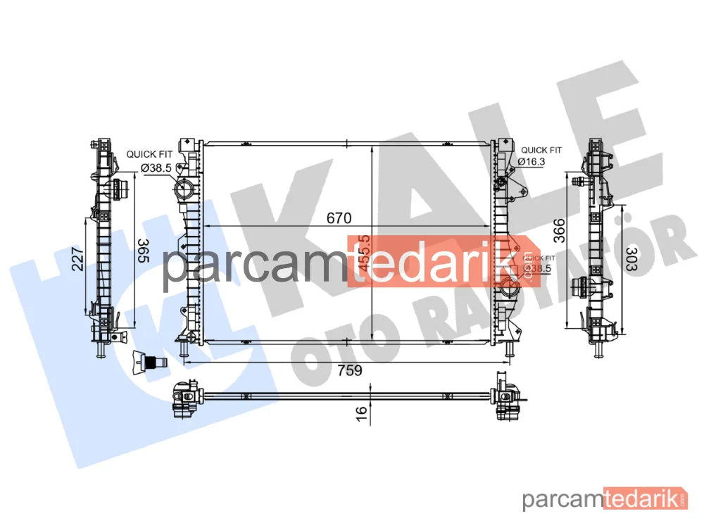 364330 | Su Radyatörü — Land Rover Discovery Sport, Land Rover Range Rover Evoque