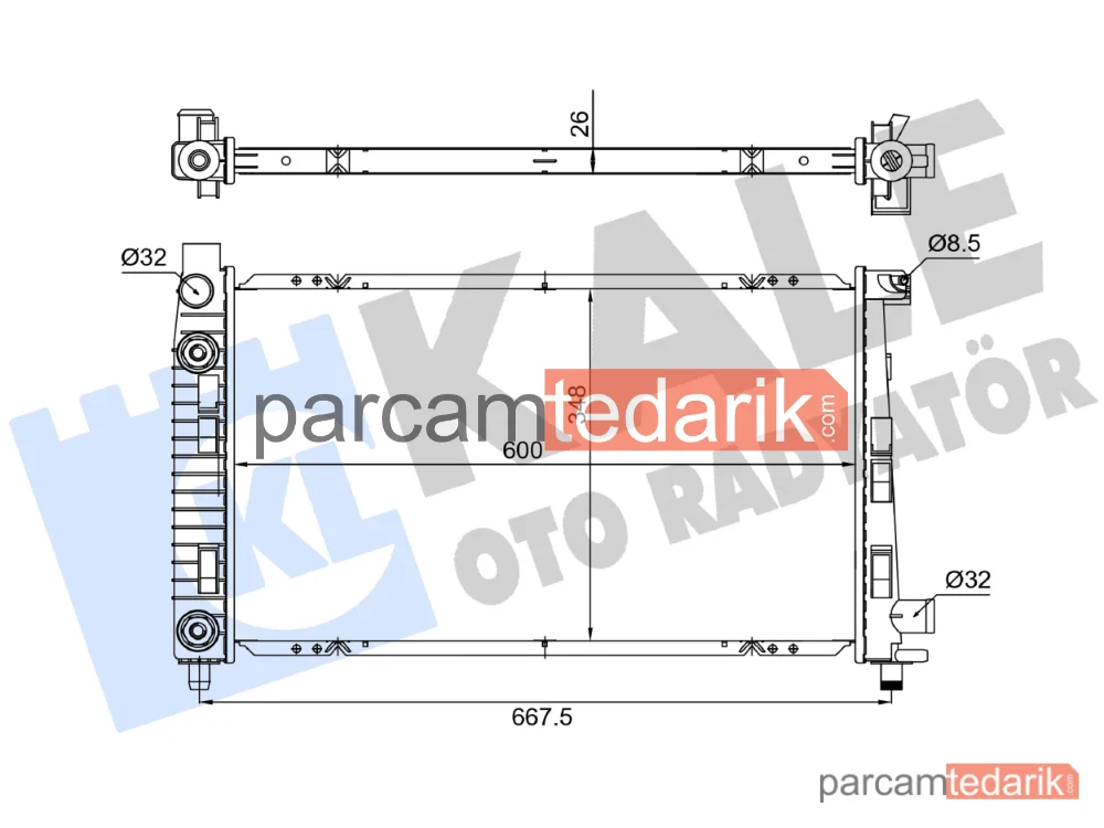 364445 | Su Radyatörü — Mercedes-Benz A-Serisi