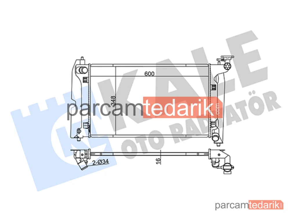 366900 | Su Radyatörü — Toyota Avensis, Toyota Corolla, Toyota Corolla Verso