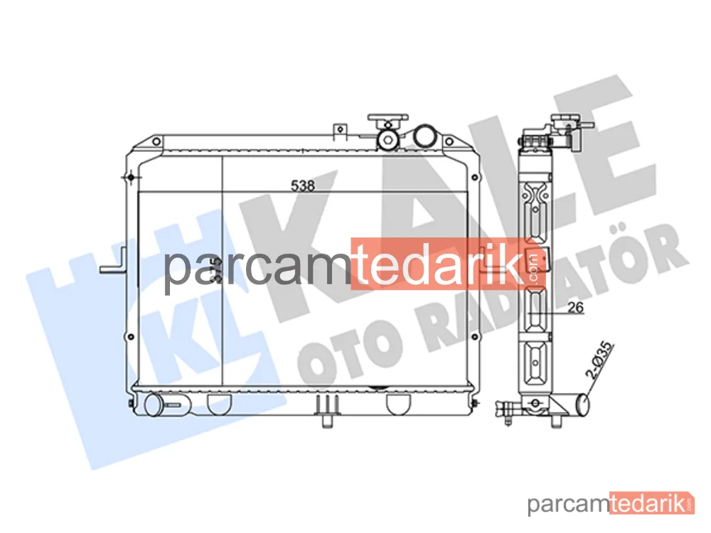 369900 | Su Radyatörü — Kia Carens I MPV, Kia Pregio