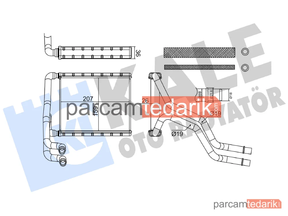 370840 | Kalorifer Radyatörü — Hyundai Ioniq, Kia Niro I