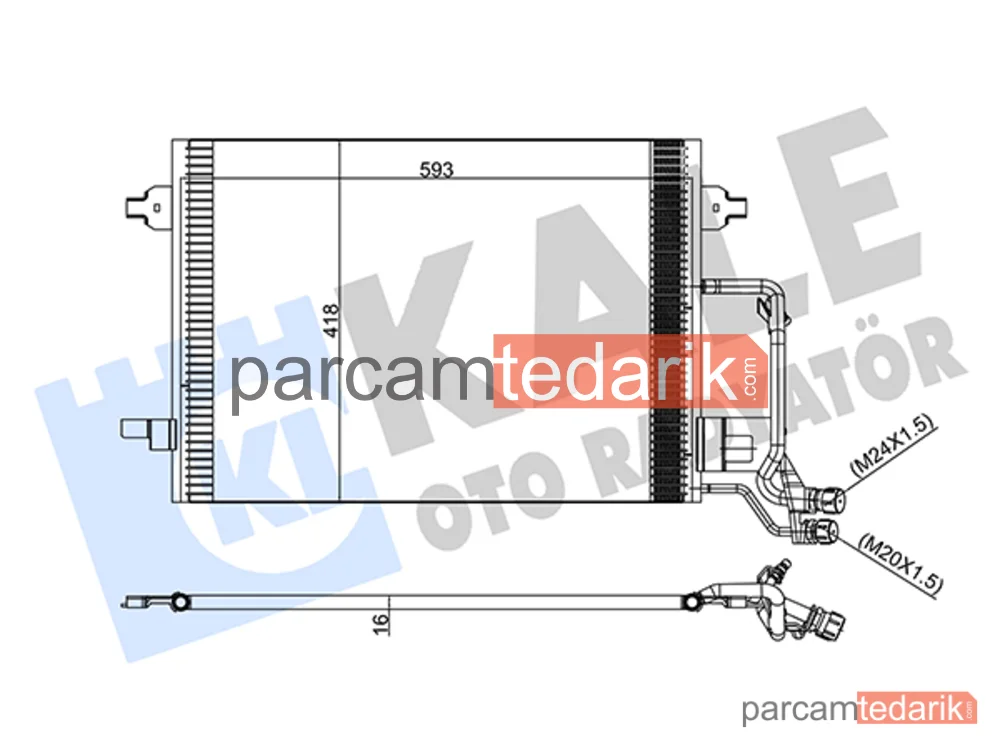 375600 | Klima Kondenseri — Audi A6 C5