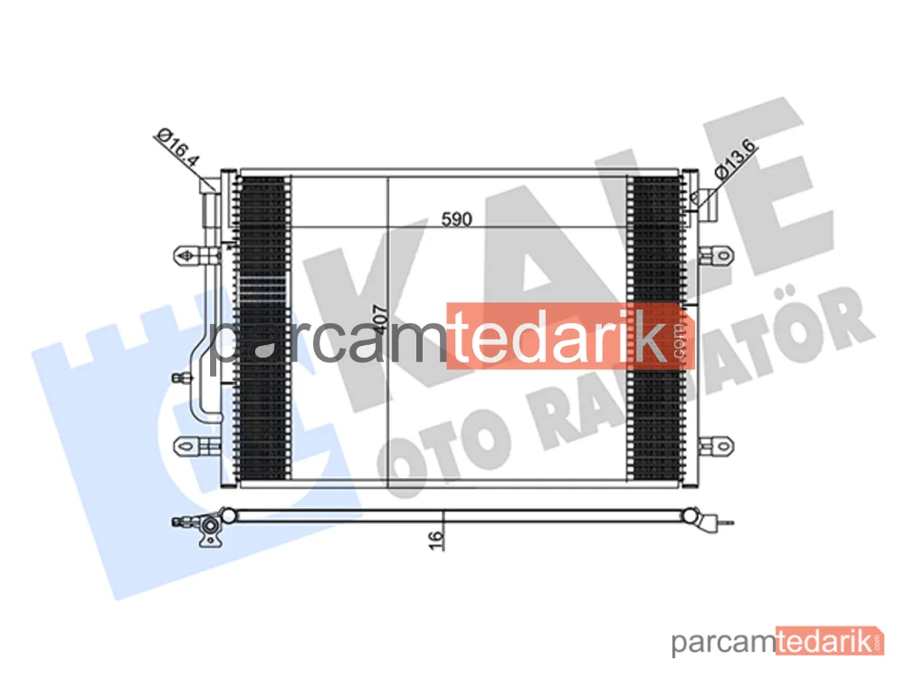 375700 | Klima Kondenseri — Audi A4 B6 Cabrio, Audi A4 B6, Audi A6 C5