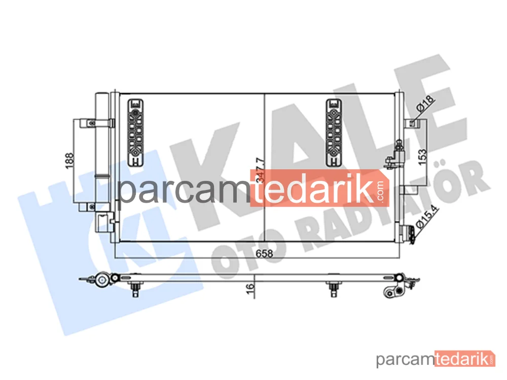 375800 | Klima Kondenseri — Audi A4 B8, Audi A5, Audi A5 Cabrio