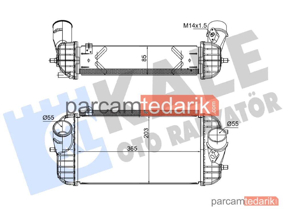 375865 | Turbo Radyatörü — Hyundai Santa FÉ III, Hyundai Grand Santa FÉ, Kia Sorento III