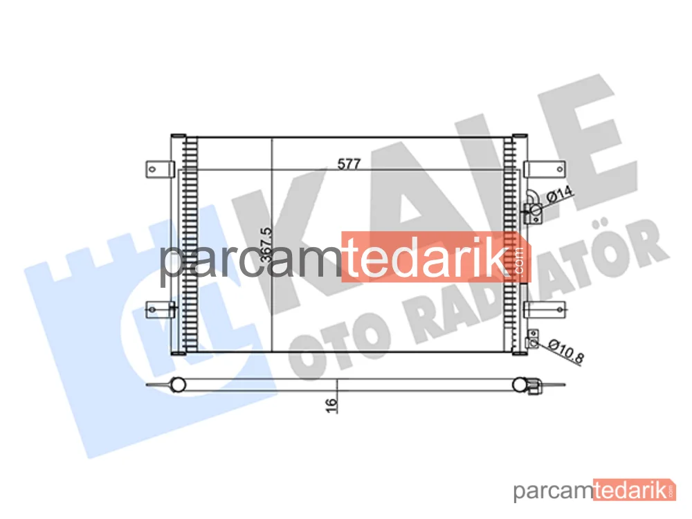 376000 | Klima Kondenseri — Ford Galaxy I, VW Sharan, Seat Alhambra
