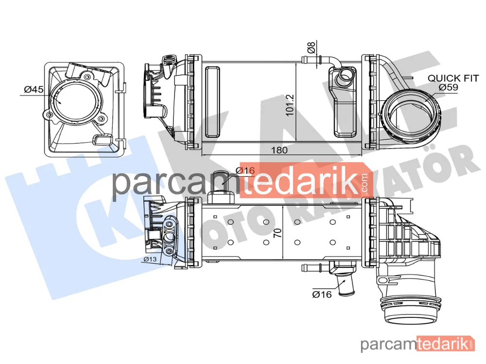 376010 | Turbo Radyatörü