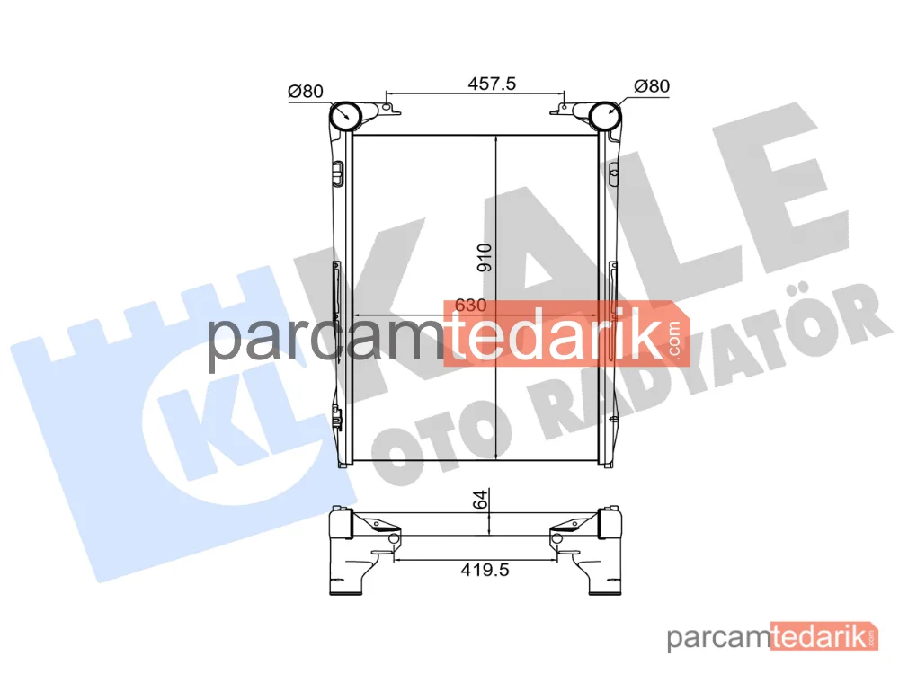 376070 | Turbo Radyatörü — Renault Trucks Premium