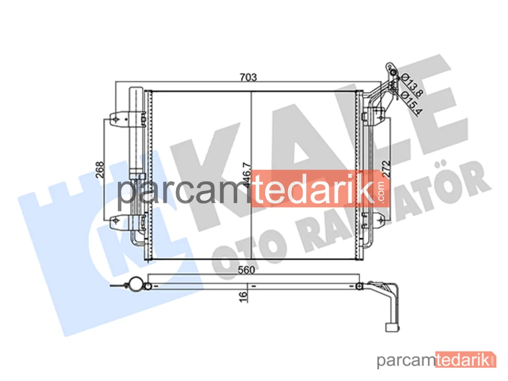 376200 | Klima Kondenseri — VW Tiguan