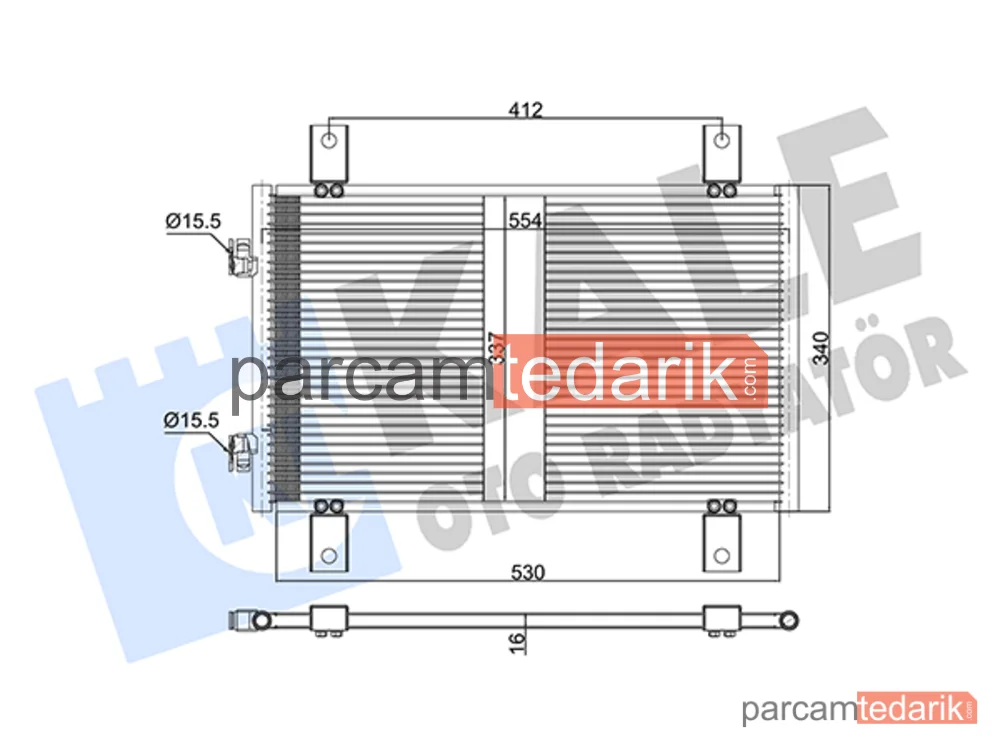 377600 | Klima Kondenseri — Fiat Ducato, Citroen Jumper II, Peugeot Boxer