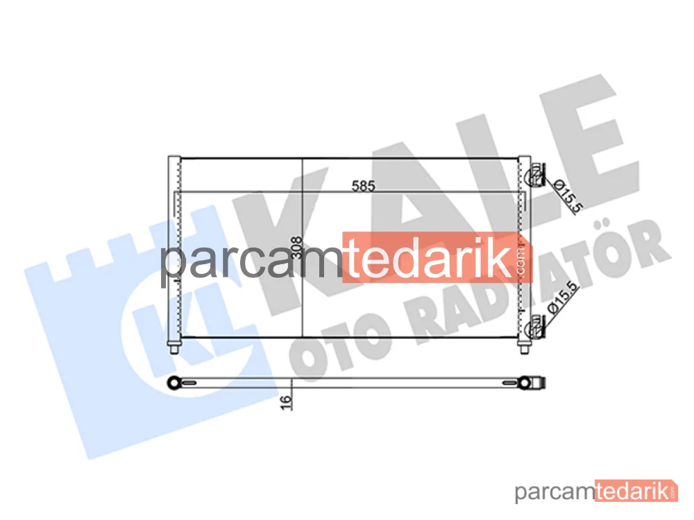 378200 | Klima Kondenseri — Fiat Doblo, Fiat Punto, Fiat Doblo MPV