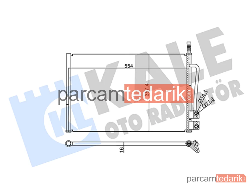 378800 | Klima Kondenseri — Ford Fusion, Ford Fiesta V, Mazda 2