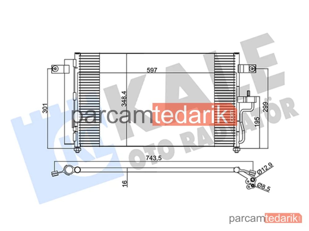 379000 | Klima Kondenseri — Hyundai Accent II