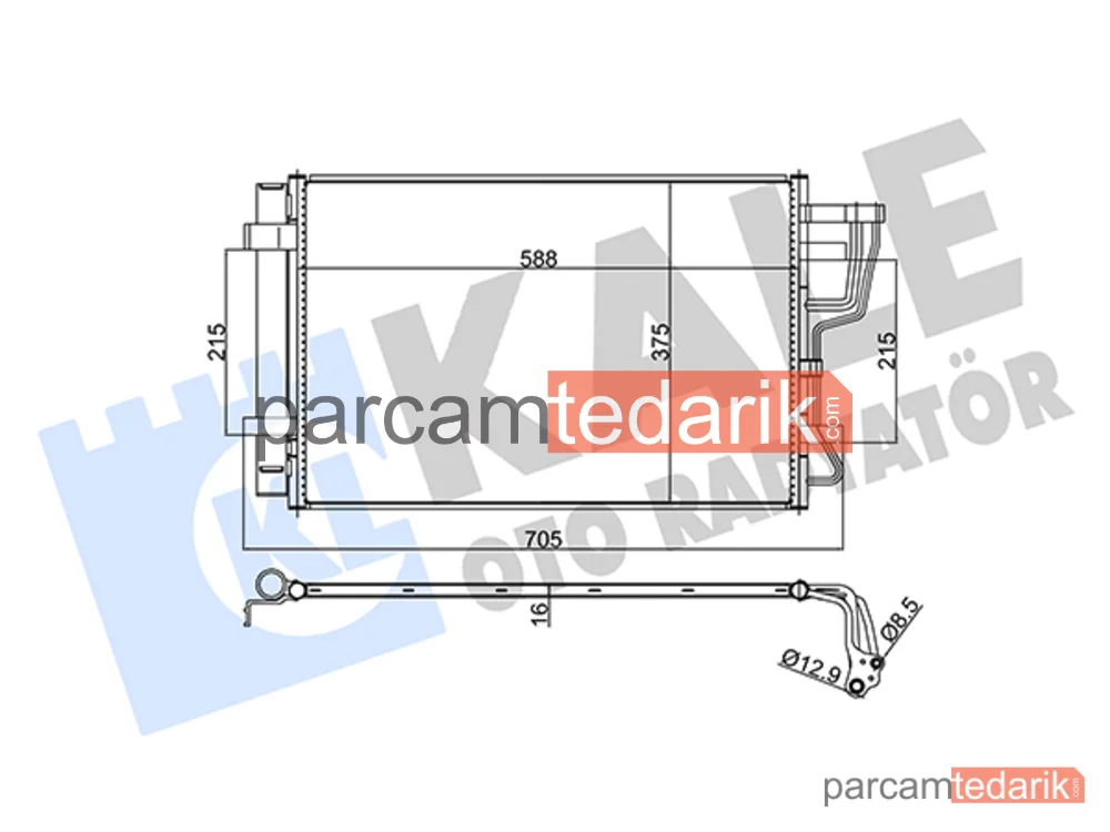 379200 | Klima Kondenseri — Kia Ceed SW, Hyundai i30, Kia Ceed