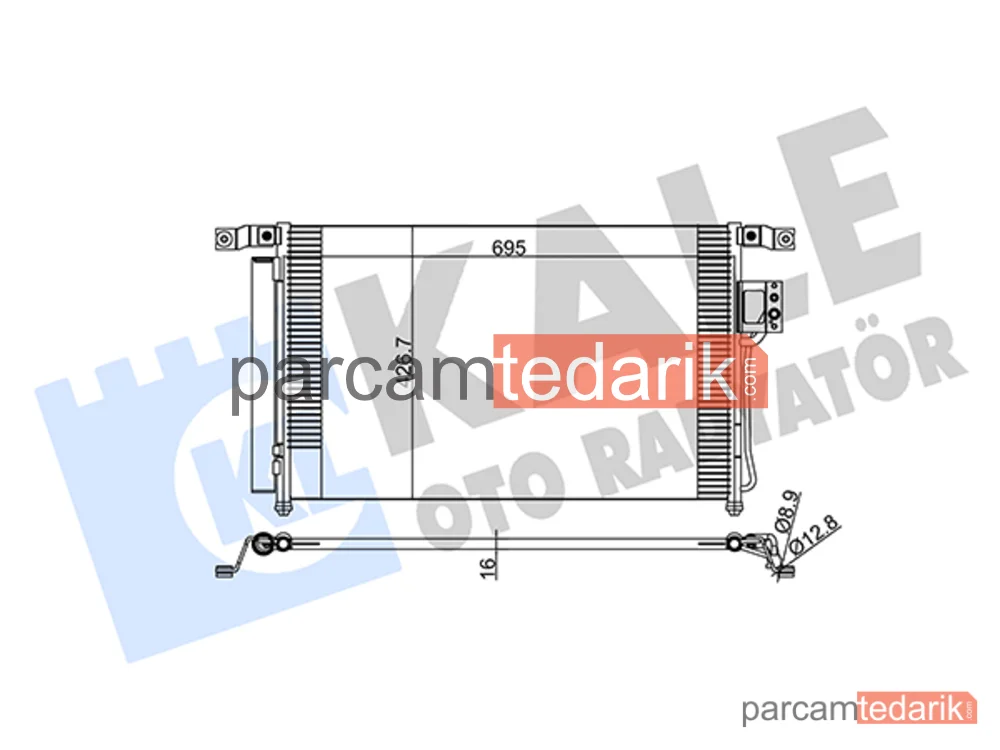 379300 | Klima Kondenseri — Hyundai Santa FÉ II