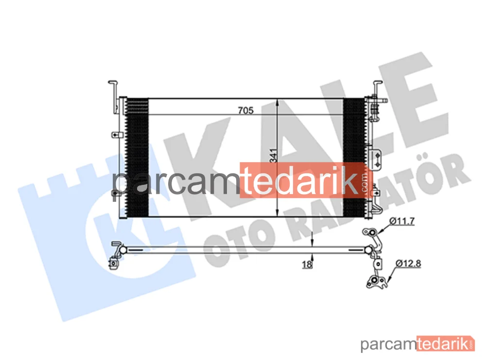 379500 | Klima Kondenseri — Hyundai XG, Hyundai Sonata IV, Kia Magentis I