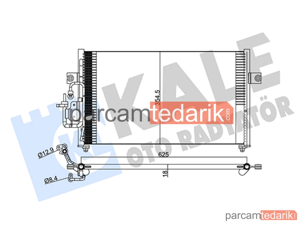 379700 | Klima Kondenseri — Hyundai Lantra II, Hyundai Coupe I