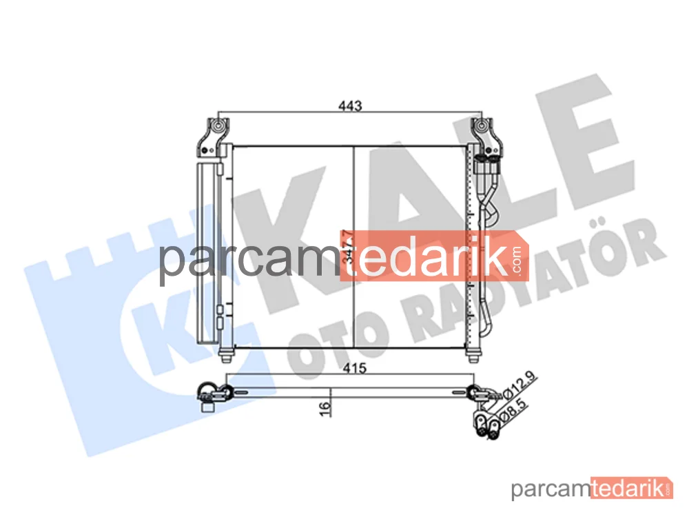 380100 | Klima Kondenseri — Kia Picanto I