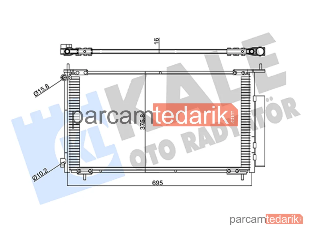 380400 | Klima Kondenseri — Honda CR-V II