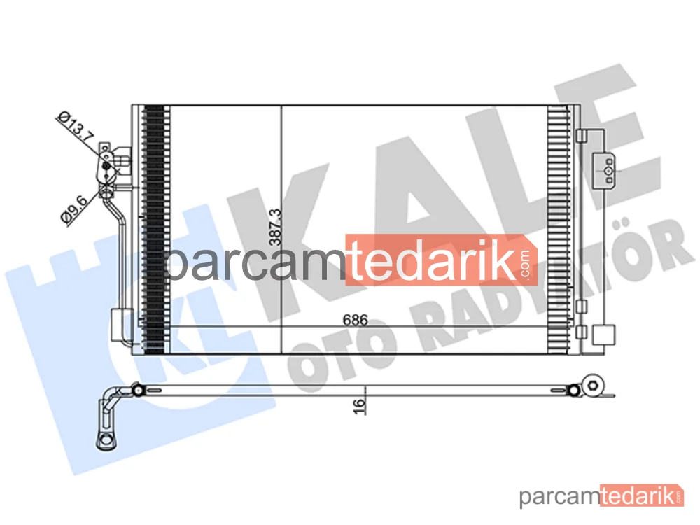 381500 | Klima Kondenseri — Mercedes-Benz Vito, Mercedes-Benz Vito / Mixto, Mercedes-Benz Viano