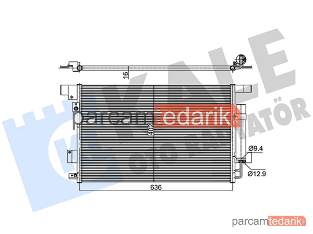 381700 | Klima Kondenseri — Mitsubishi ASX, Mitsubishi Outlander II, Mitsubishi Lancer VIII
