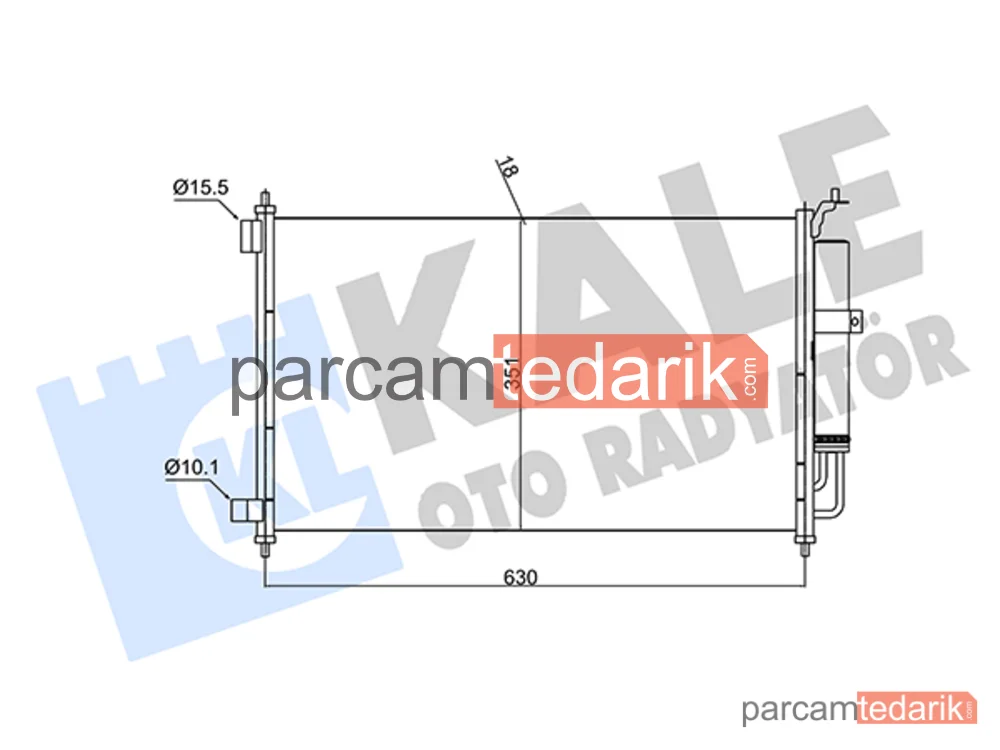 382520 | Klima Kondenseri — Nissan Juke, Nissan Micra III, Nissan Note